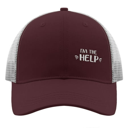 Baseball Cap i m the help Embroidery Dad Cap for Men Casual Adjustable for Fishing Snapbacks Chestnut red One Size