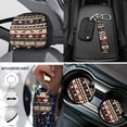 thumbnail image 4 of Uorisanigo Aztec Western Horse Interior Accessories Set of 18,Front Back Seat Cover Full Set+Seat Belt Pads+Steering Wheel Covers+Car Coasters+Armrest Cover+Headrest+Shift Knob+Hand Brake Covers, 4 of 7