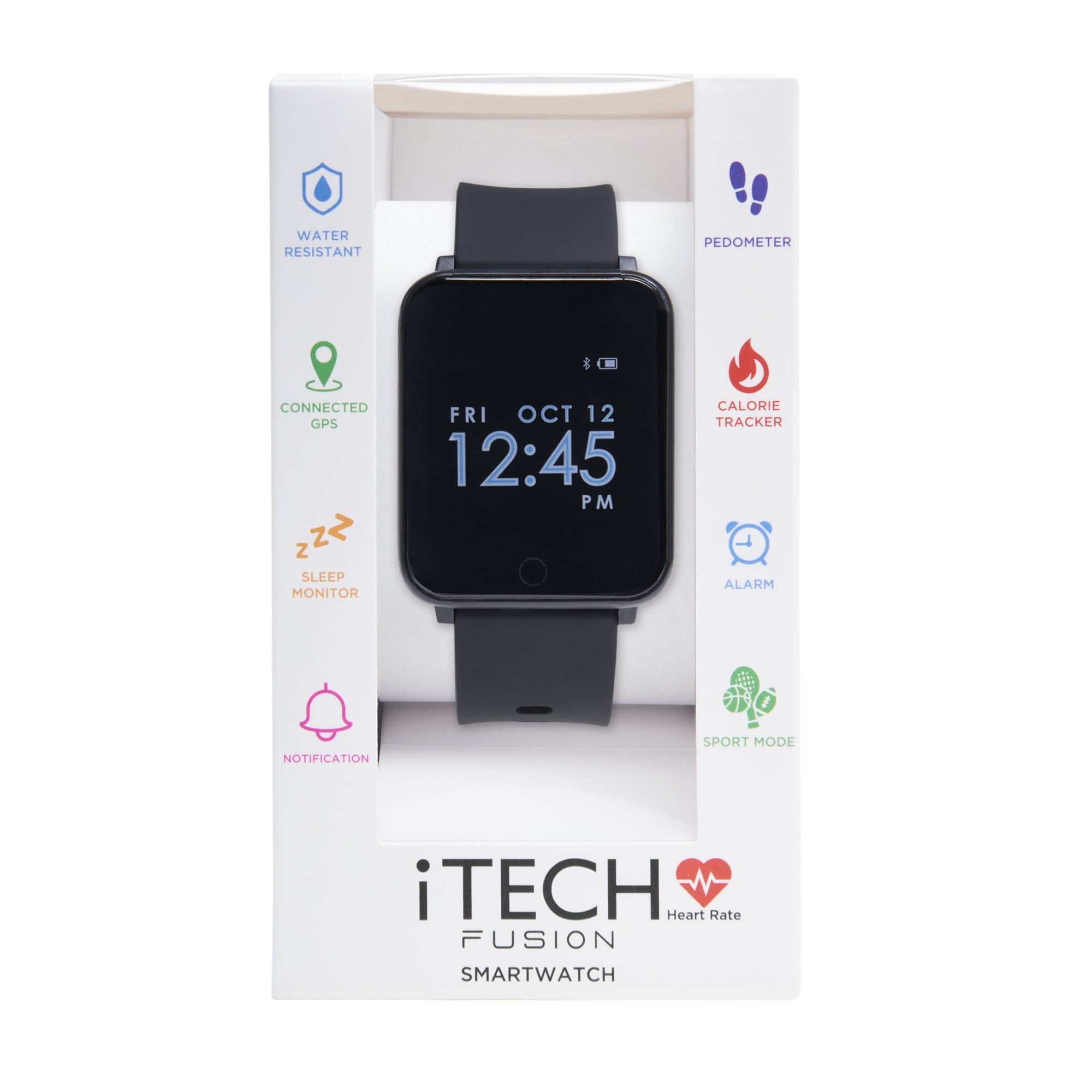 iTech Fusion Silicone Strap Smartwatch 