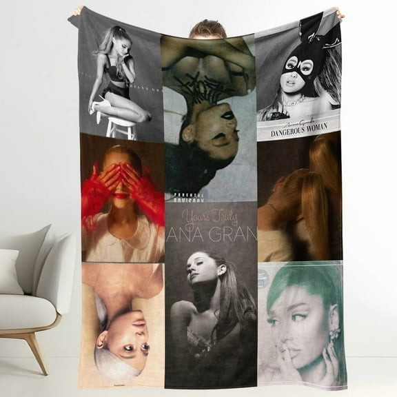 Ariana Grande Music Soft Flannel Throws Blankets Lightweight for Couch Bed Living Room Bedroom Car For All Seasons 30"X40"