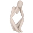thumbnail image 2 of Thinker Sculpture, Lightweight Resin Thinker Sculpture,  Unique For Friends Colleagues, 2 of 8