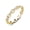 Yellow Gold, variant on Paula 18k Yellow Gold Plated Chain Link Ring with Swarovski Crystals, Gift for Women