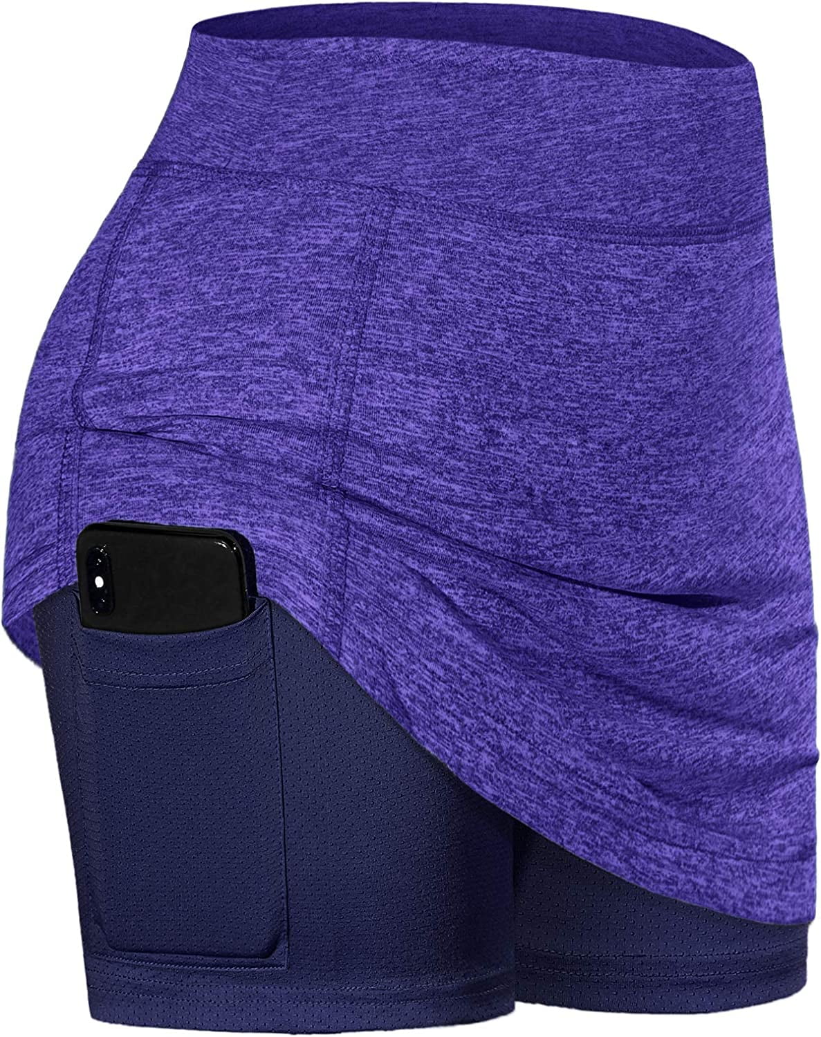 UNPIIN Skorts Skirts for Women High Waist Yoga Shorts Summer Casual Tennis Skirt Elastic Tummy Control Shorts 