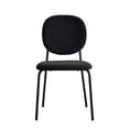 thumbnail image 3 of Pemberly Row Contemporary Boucle Side Chairs (Set of 2) in Black, 3 of 6