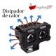 thumbnail image 4 of Faro Auxiliar 2 Led Con Lupa Bicolor Para Moto Auto Luz Fija, 4 of 6