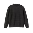 thumbnail image 3 of Men's Sweater Coat Lapel Collar Long Sleeve Button Down Color Block Solid Cardigan Jacket Dark Gray 2XL, 3 of 3