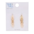 thumbnail image 5 of Time and Tru Adult Women's Gold Tone Multi Filigree Leaf Metal Drop Earring, 5 of 5
