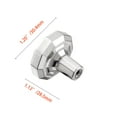 thumbnail image 6 of Utopia Alley 25pcs Hanover Cabinet Ring Pull Knob - Decorative Cabinet Drop Pull Knobs for Cabinets and Drawers - Vintage Cabinet Hardware with Hand Finished Polished Chrome - Pull Knobs 1.2", 6 of 9