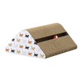 thumbnail image 1 of GROWTH TANK Cardboard Cat Scratcher Trianglar Cardboard Thickened Durable with Bell Ball Toy Kitten, 1 of 9