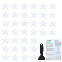 Uxcell Bathtub Non Slip Stickers Safety Shower Floor Anti Slip Stickers with Adhesive Decals Scraper for Bath Tub Shower Floor White