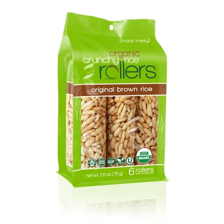 Crunchy Rice Rollers, Original Brown Rice, 6 Ct (Best Brown Rice Brand)
