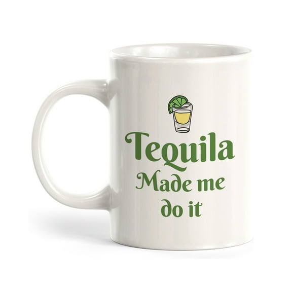 Tequila Made Me Do It 11oz Plastic Coffee Mug