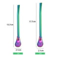 thumbnail image 3 of Stainless Steel Straw Spoon Reusable Drinking Spoon Straws Double Filter Flat Smooth Design Straws, 3 of 7