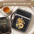 thumbnail image 2 of Uorisanigo Cross Sunflower Bible Covers for Women with Handle Quilted Bible Cover Multifunctional Bag Bible Study Supplies Book Protector Gift for Christian, 2 of 7