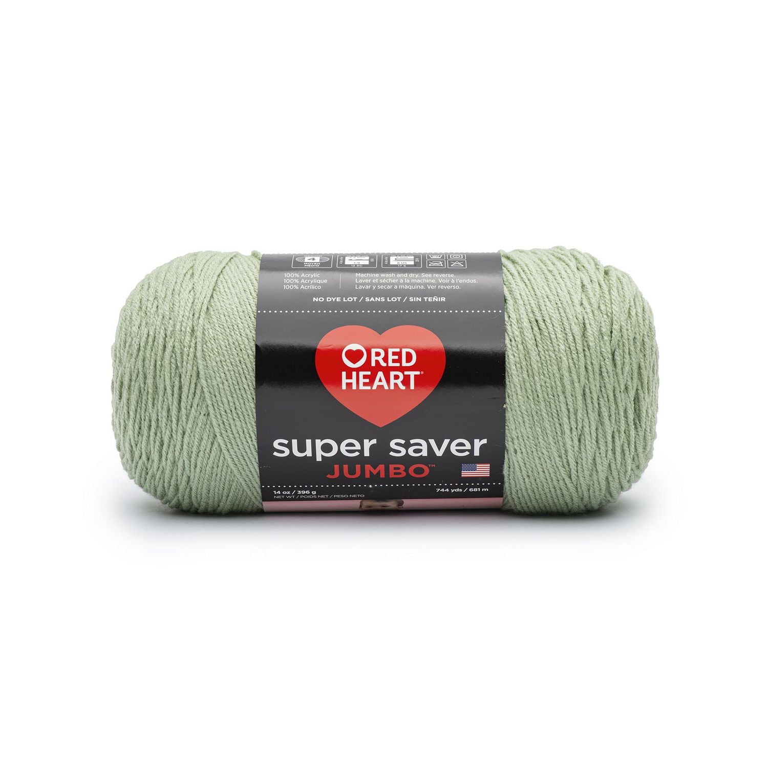 Red Heart® Super Saver® Jumbo Yarn, Acrylic #4 Medium, 14oz/396g, 744 Yards, Durable yarn