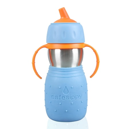 Kid Basix by New Wave Safe Sippy - Stainless Steel Sippy Cup for Baby & Toddler