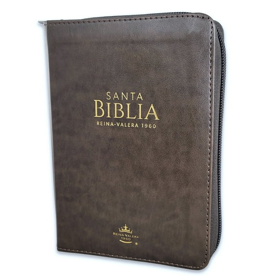 Biblia de Bolsillo con Cierre RV1960 imit piel mocha con Indice