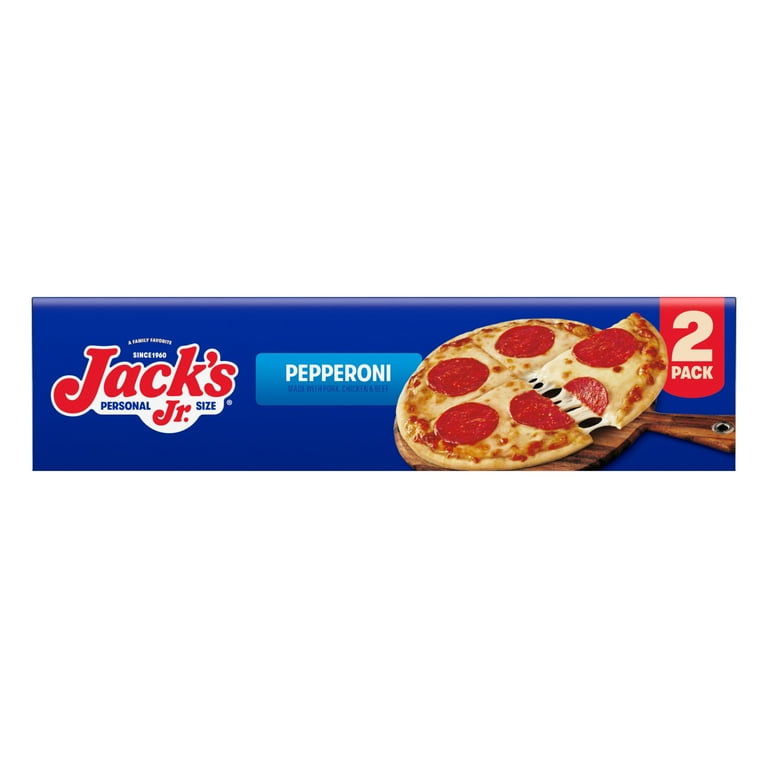 Jack's Pepperoni Pizza, Personal Pizza, 11.7 oz, 2 Pack (Frozen