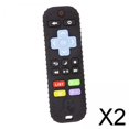 thumbnail image 1 of juguetes para masticar durante la dentición,juguetes para la dentición de niños pequeños de silicona con control remoto de TV,juguetes mordedores para la dentición del bebé 2 piezas, 1 of 9