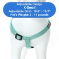thumbnail image 3 of Arnés para perros Step-in Pawtitas, reflectante y ajustable, color verde azulado, talla XS, 3 of 8