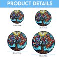 thumbnail image 6 of Stained Glass Window Hanging, Stunning Suncatchers for Windows with Fade Resistant Hand-Painted Decorative Hanging Ornaments Captures Sunlight to Create a Vibrant Atmosphere (Tree, 6 of 6