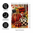 thumbnail image 4 of Evergreen Fall Harvest Pumpkins Burlap Garden Flag 12 x 18 Inches Indoor Outdoor Decor, 4 of 7