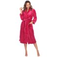 thumbnail image 2 of White Mark Women's Super Soft Lounge Robe, 2 of 6