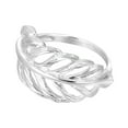 thumbnail image 2 of Elegant Nature Chunky Sterling Silver Leaf Wraparound Ring-9, 2 of 7