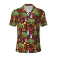 thumbnail image 2 of Daiia Frogs and Mushrooms Pattern Men’s Polo Shirts,Solid Deck Shirt,Classic Fit, Breathable Cotton Polo for Casual and Sport Wear-X-Large, 2 of 9