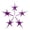 Purple, variant on National Artcraft MEDIUM Modern Star for Ceramic Christmas Trees - (Pkg/5)