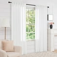 thumbnail image 6 of Deconovo Blackout Curtains for Living Room, 52x84 inch, Solid Back Tab Curtains, Pure White, 2 Panels, 6 of 9