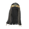 thumbnail image 1 of Peluca negra de con diadema para eventos de Halloween, accesorios fotográficos temáticos diarios, 1 of 9