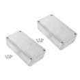 thumbnail image 1 of 1590B Guitar Effects Enclosure with Screws Aluminum Effects Pedal Enclosure Replacement Musical Instrument Kit,2 * 1590B Style Effects Pedal Aluminum Stomp Box 8 * Screws, 1 of 7