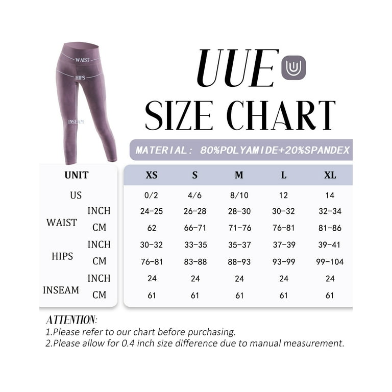 UUE 24Inseam Women's Leggings with Pockets Tummy Control, Butt Lifting  Capri