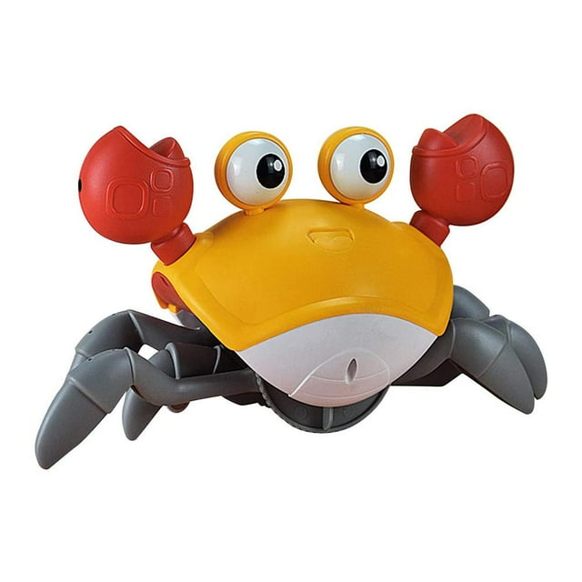 Cangrejo De Juguete Eléctrico Con Música Usb Automático Cangrejo Eléctrico Muñeco De Juguete Divertido Escape Cangrejo De Juguete Para Niños Regalos Eigraketly FN007611-01
