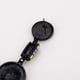 thumbnail image 4 of Pendientes colgantes chapados en aleación para mujer, joyería exótica, accesorio para niña (negro), 4 of 4