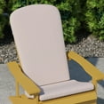 thumbnail image 3 of BizChair Set of 2 All Weather Indoor/Outdoor High Back Adirondack Chair Cushions, Patio Furniture Replacement Cushions - Cream, 3 of 13
