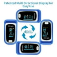 thumbnail image 4 of SUWU Pulse Oximeter Fingertip, Oxygen Monitor Fingertip for Sports Use,with Lanyard,Blue, 4 of 5
