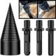 thumbnail image 4 of Divisor de troncos de leña 45 mm + 32 mm, 7 piezas Divisor de troncos de leña Taladro desmontable de leña Taladros eléctricos de alta resistencia Destornillador de cono de tornillo Hexagonal, 4 of 5
