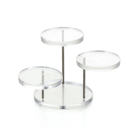 

Multi-Layer Cupcake Stand Acrylic Tiered Serving Round Cupcake Tower for Party