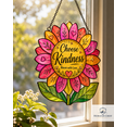 Acrylic Kindness Gift Window Hanging, Flower Suncatcher for Teacher or ...