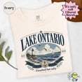 thumbnail image 2 of Lake Ontario Graphic T-shirt Lake Ontario Humor Tee Light Yellow Unsalted but Salty Shirt Great Lakes Souvenir Top, 2 of 9