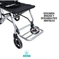 thumbnail image 3 of Silla de Ruedas de Traslado Premium | Frenos en Manubrio y Llantas Semi-Neumáticas | Alta Resistencia y Comodidad para Adultos, hasta 100Kg, 3 of 9