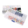 thumbnail image 3 of Color Random 1080 Pcs/set Bracelet Bangle DIY beads set bracelet beads Beads English Letters DIY Square & Flat Beads Kit with Storage Box, 3 of 8