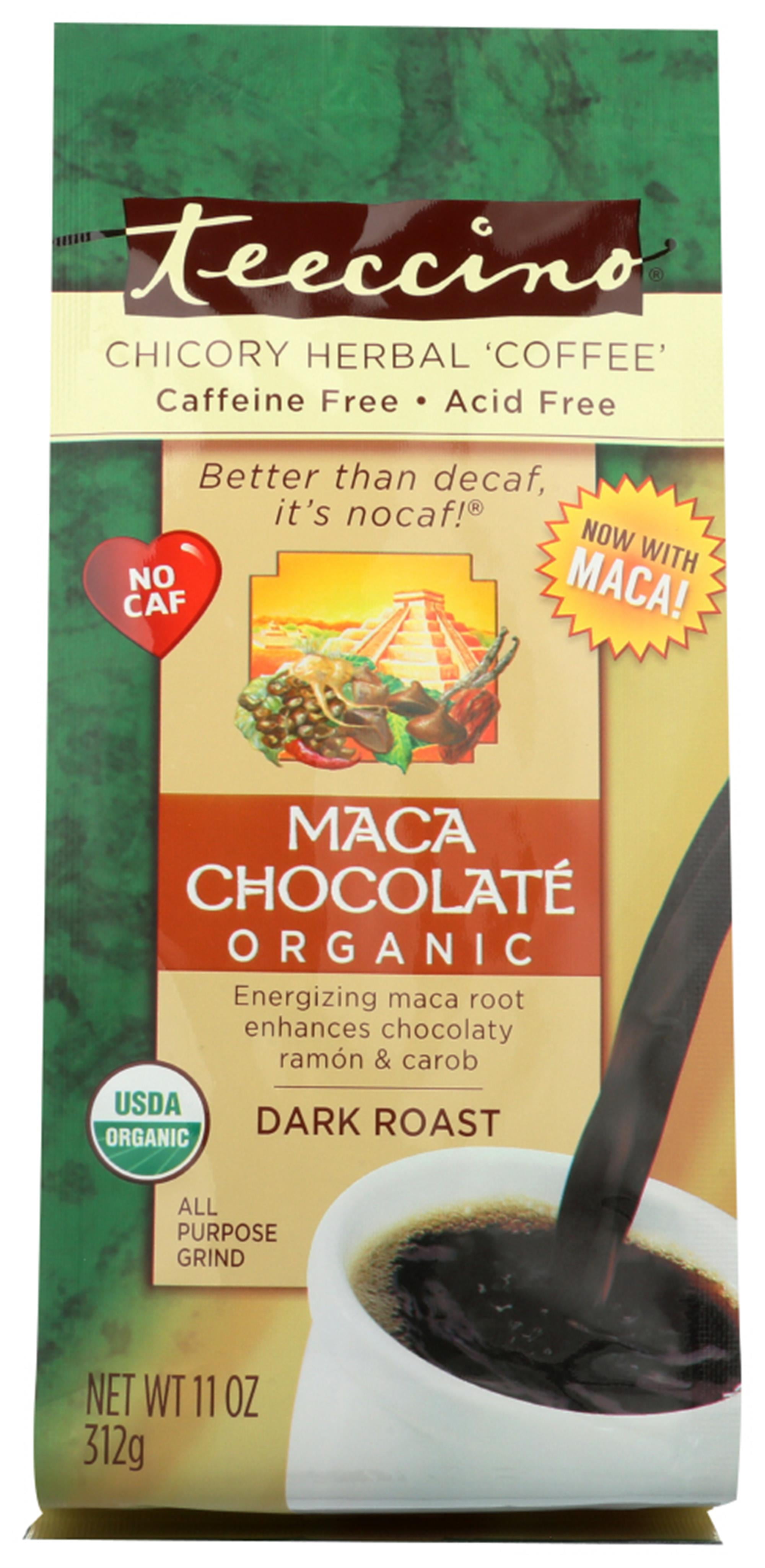 Teeccino Chicory Herbal 'Coffee,' Chocolaté, Organic, 11 Oz, Pack of 6