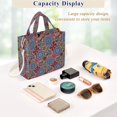 thumbnail image 5 of FORMRS Womens Corduroy Tote Bag Crossbody Shoulder Purse Handbag with Detachable Strap, Colorful Mandala Pattern, 5 of 7