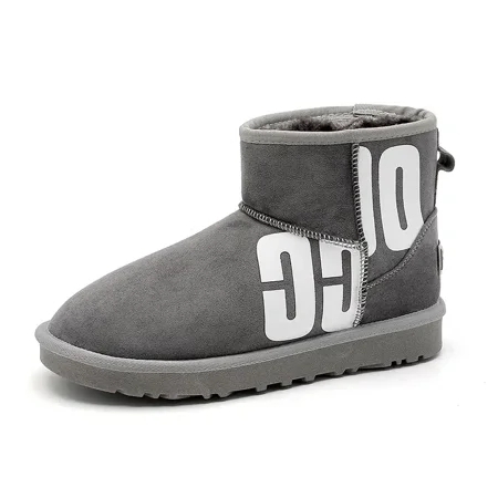 

Thick Sole Cotton Boots Round Toe Plush Inner Snow Boots Women‘s Footwear