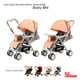 thumbnail image 2 of Carriola de manubrio reversible Baby Buggy BABY BM BEIGE rosa 4, 2 of 5