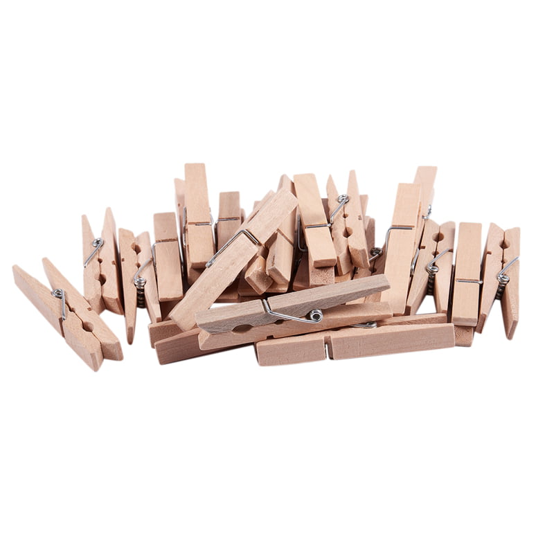 New 36 Pc Wood Clothespins Wooden Laundry Clothes Pins  Regular 