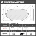 thumbnail image 2 of Friction Master D680 Front Ceramic Brake Pads Replacement Set, 2 of 5